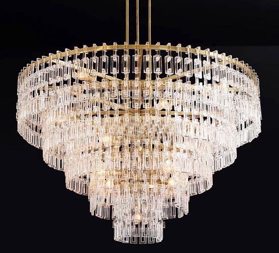 All-crystal luster kreatívne villa schodisko led závesné prispôsobenie lustre